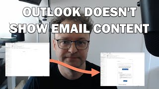 Outlook No Longer Shows Email Content DIY FIRST FIX in English [upl. by Wandy]