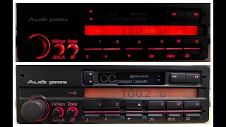 Vintage Audi 80 90 100 200 Quattro Panasonic Gamma CC Cassette Radio Player [upl. by Joellen968]