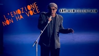 Adriano Celentano  Lemozione non ha voce LIVE 2012 [upl. by Yrogerg568]