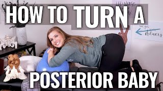 Positions to Turn a Posterior Baby  Part 2  Sarah Lavonne [upl. by Emor52]