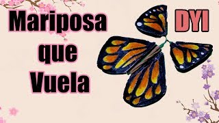 TUTORIAL DIY COMO HACER UNA MARIPOSA DE PAPEL QUE VUELA DE VERDAD MANUALIDAD [upl. by Mckenzie]