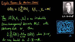 ML 182 Ergodic theorem for Markov chains [upl. by Lief]