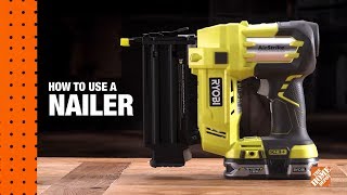 How To Use A Nail Gun A DIY Digital Workshop  The Home Depot [upl. by Tuchman]