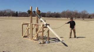 Texas Tech Floating Arm Trebuchet [upl. by Franzoni43]