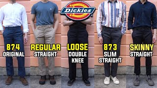 COMPLETE Guide To Dickies Work Pants  Which Fit Is Best 874 873 Double Knee Cargo Skinny [upl. by Hazlett638]