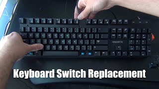 Replacing switches on mechanical keyboards [upl. by Ahsienor]