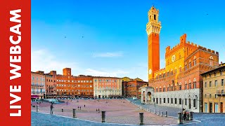 Webcam Live Siena SI  Piazza del Campo [upl. by Inaffit]