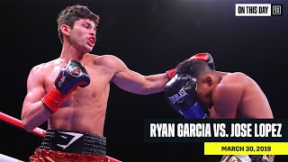 FULL FIGHT  Ryan Garcia vs Jose Lopez [upl. by Bertasi]