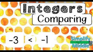 Comparing Integers Video Lesson [upl. by Drislane634]