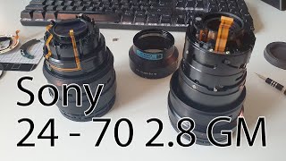 Sony 2470 28 GM Lens Teardown  Disassembly [upl. by O'Connell]