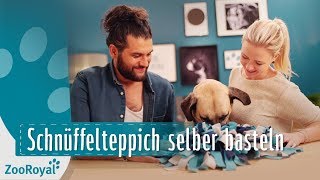 DIYHundespielzeug Schnüffelteppich selber basteln  Rund um den Hund mit Masih Samin  ZooRoyal [upl. by Thebault]