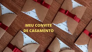 CONVITES PARA CASAMENTO PASSO A PASSO [upl. by Aderf]