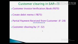 SAPFICO tutorial Session35 Tcode F32 how to clear customer invoice in SAP AR  Part4 SAP [upl. by Schifra]