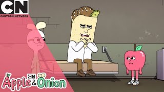 Apple and Onion  Falafel goes to jail  Cartoon Network UK 🇬🇧 [upl. by Paget507]