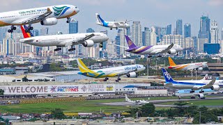 🇵🇭 3 HOURs Watching Airplanes Aircraft Identification 🇵🇭 Manila Airport Plane Spotting MNLRPLL [upl. by Enoved]