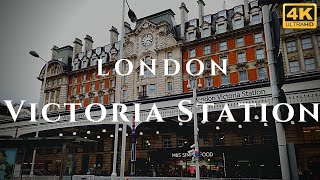 London Victoria Station Walk Through England 4K [upl. by Joshia]