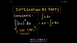 Integration By Parts  Using IBPs Twice [upl. by Kristian]