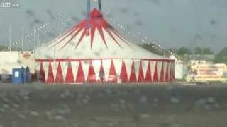 Circus Tent Blown Away In Strong Winds [upl. by Lohman315]