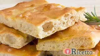 Focaccia genovese  Ricettait [upl. by Ario]