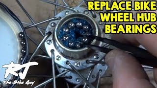 How To Replace Bike Wheel Hub Bearings [upl. by Akeryt251]