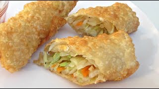 Veggie Egg Rolls  PoorMansGourmet [upl. by Eilagam]