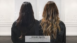 Un balayage miel pour une brunette [upl. by Ayotahs]