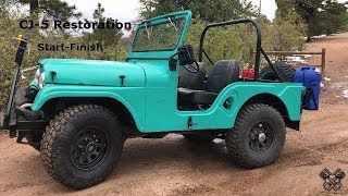 1965 Jeep CJ5 Restoration Full Video [upl. by Ellard607]