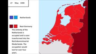 The invasion of the Netherlands 1940 every hour [upl. by Edrock]