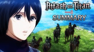 Attack on Titan Season 3 second half in Summary [upl. by Eirameinna]