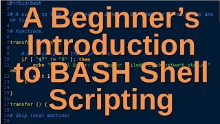 A Beginners Introduction to BASH Shell Scripting [upl. by Burta]