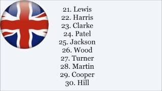 Top 100 British Surnames  Pronunciation© [upl. by Einej]