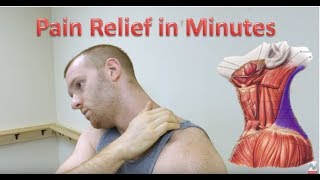 Upper Trapezius Release  Trigger Point Release Neck Pain Relief [upl. by Oranneg617]