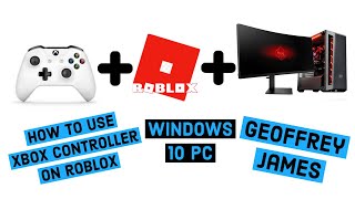 Roblox Xbox One Controller For Windows 10 PC  How to connect Bluetooth or Wired [upl. by Nev101]