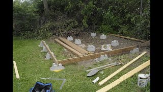 Amateur Shed Build Part 2 The Foundation [upl. by Benni]