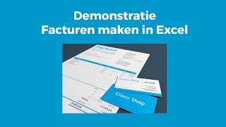 Facturen maken in Excel [upl. by Kirima13]