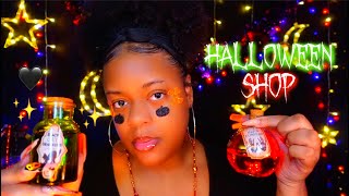 ASMR 🧡✨Halloween Shop Roleplay 🦇🎃✨ Tapping Scratching Whispers♡ [upl. by Dannon]