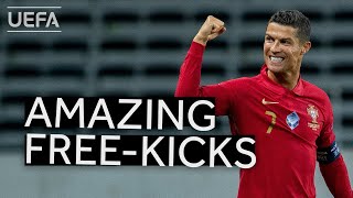 CRISTIANO RONALDO Best Freekicks [upl. by Yelahs]