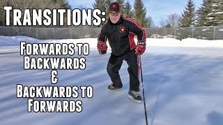 Proper Forwards and Backwards Transitions  Hockey Skating Episode 9 [upl. by Araj]