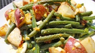 Roasted Green Bean and Potato Salad Recipe [upl. by Dang913]