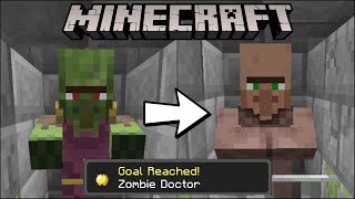 HOW TO CURE ZOMBIE VILLAGERS IN MINECRAFT JAVA amp BEDROCK [upl. by Solhcin]