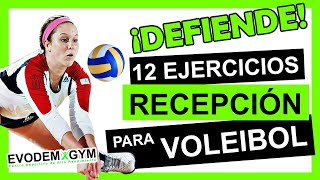 12 EJERCICIOS DE RECEPCIÓN EN VOLEIBOL [upl. by Pantia432]