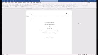 APA Style 7th Edition Student Paper Formatting [upl. by Fernas555]