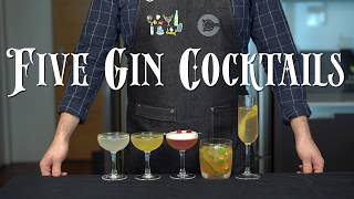 The 5 Easiest GIN Cocktails to Make at Home [upl. by Carrie172]