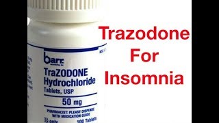 Trazodone for Insomnia Everything You Want To Know [upl. by Mehta]