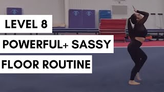 Powerful  Sassy Gymnastics Floor Routine  Taylor Krippner [upl. by Catton]