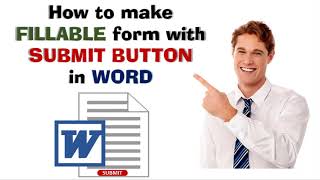 Add submit button in Word  How to make fillable form in Word  Knowledge amp Entertainment [upl. by Petronille]