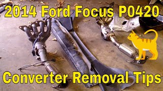 2014 Ford Focus P0420 Catalytic Converter Tips To Removal [upl. by Bum]