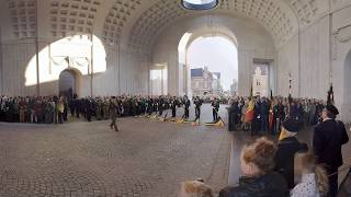 The Last Post at the Menin Gate Memorial 360 [upl. by Ramin]