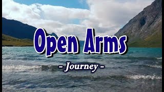 Open Arms  Journey KARAOKE VERSION [upl. by Hoskinson]