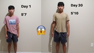 I Stretched For 30 Days To Grow Taller IT WORKS [upl. by Ttsepmet970]